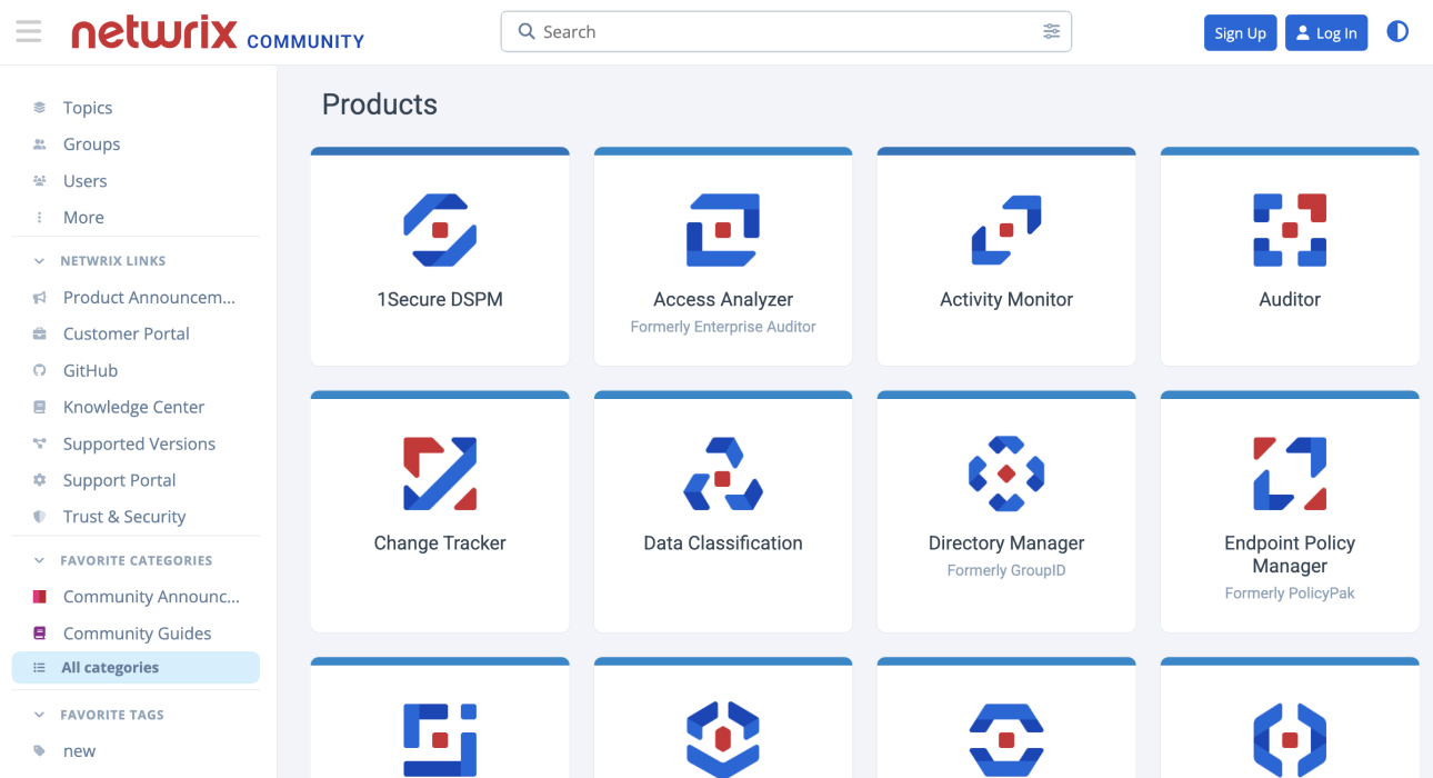 Netwrix Forum Screenshot